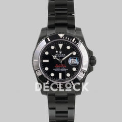 Replica Rolex Submariner 116610 Black Dial in DLC Blaken Red