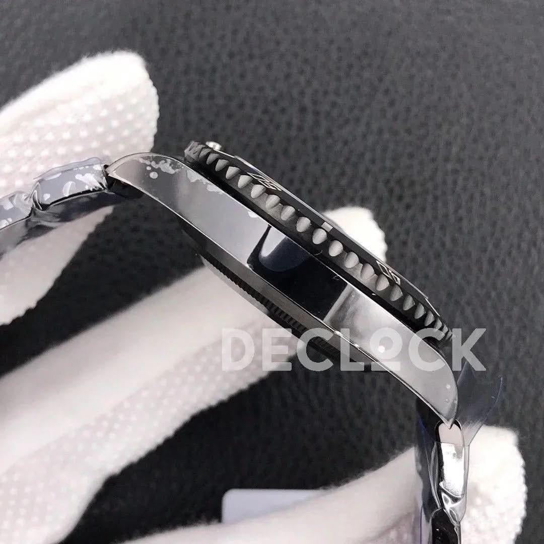Replica Rolex Submariner 116610 Black Dial in DLC Blaken Red |  Declock.