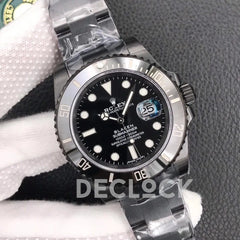 Replica Rolex Submariner 116610 Black Dial in DLC Blaken