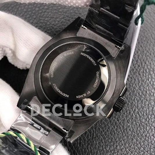 Replica Rolex Submariner 116610 Black Dial in DLC Blaken | Declock.