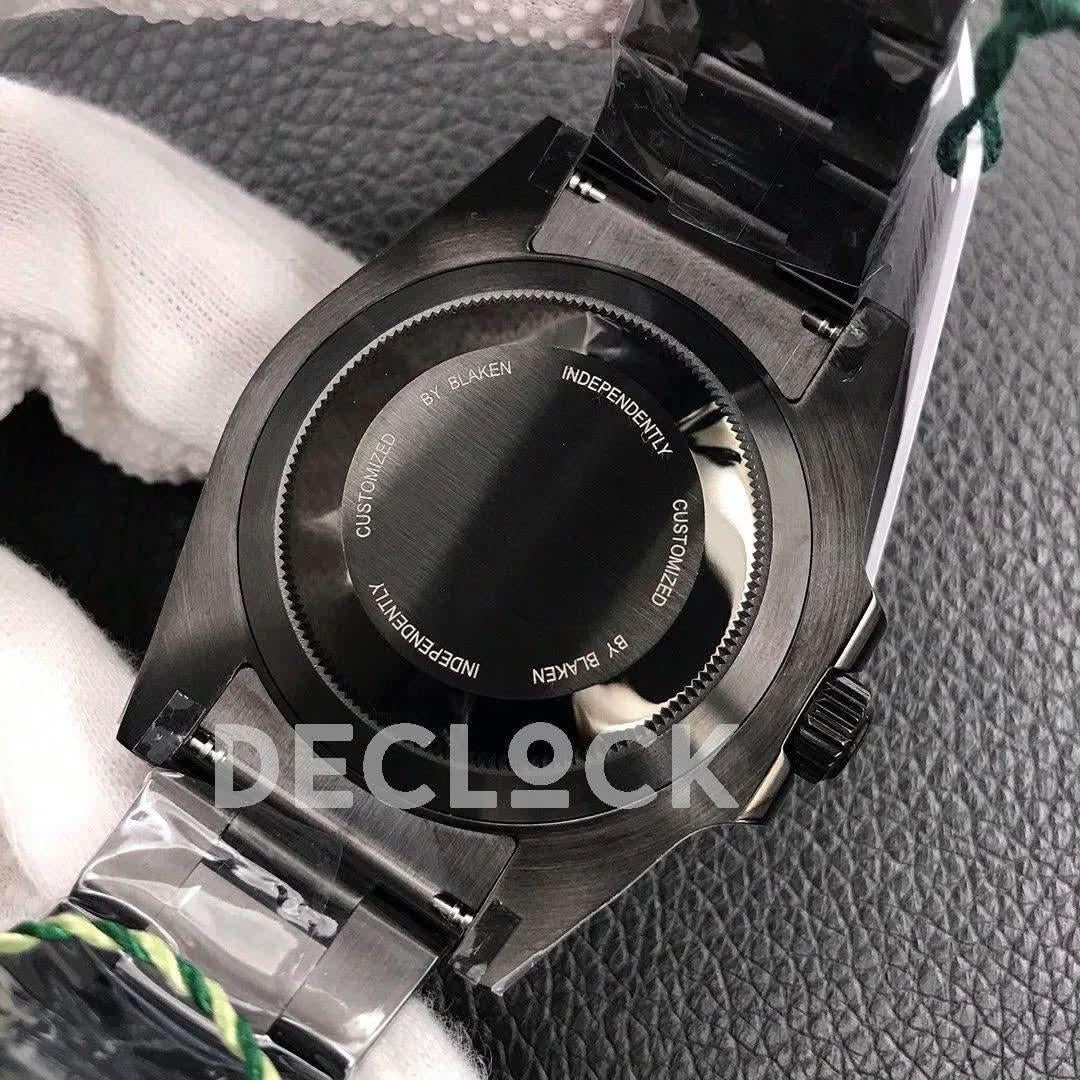 Replica Rolex Submariner 116610 Black Dial in DLC Blaken |  Declock.