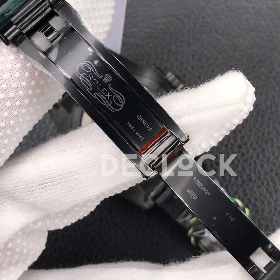 Replica Rolex Submariner 116610 Black Dial in DLC Blaken