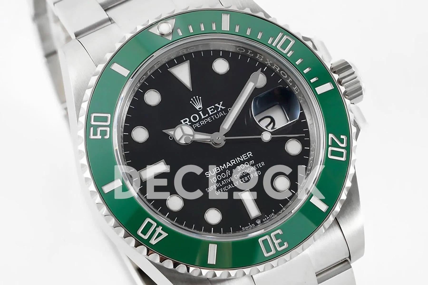 Replica Rolex Submariner 116610LN "Starbucks" Green Ceramic |  Declock.