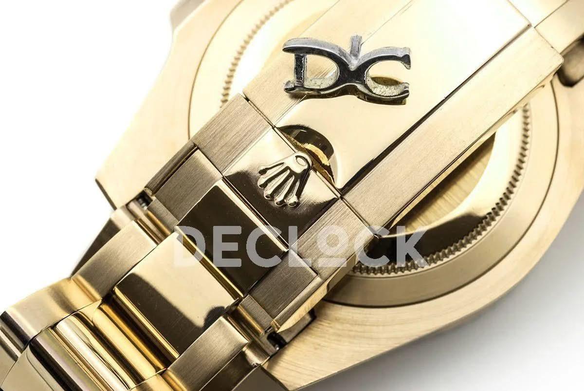 Replica Rolex Submariner 116618 Black Ceramic in Yellow Gold |  Declock.