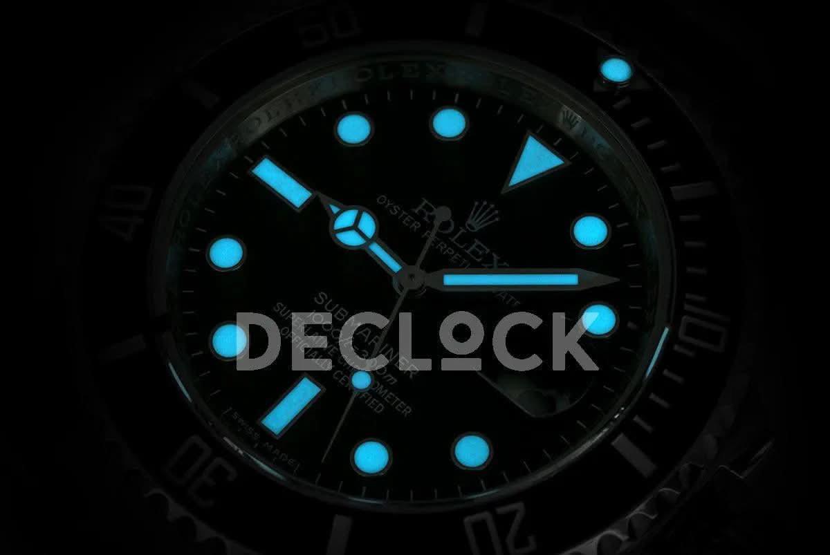 Replica Rolex Submariner 116618 Black Ceramic in Yellow Gold |  Declock.