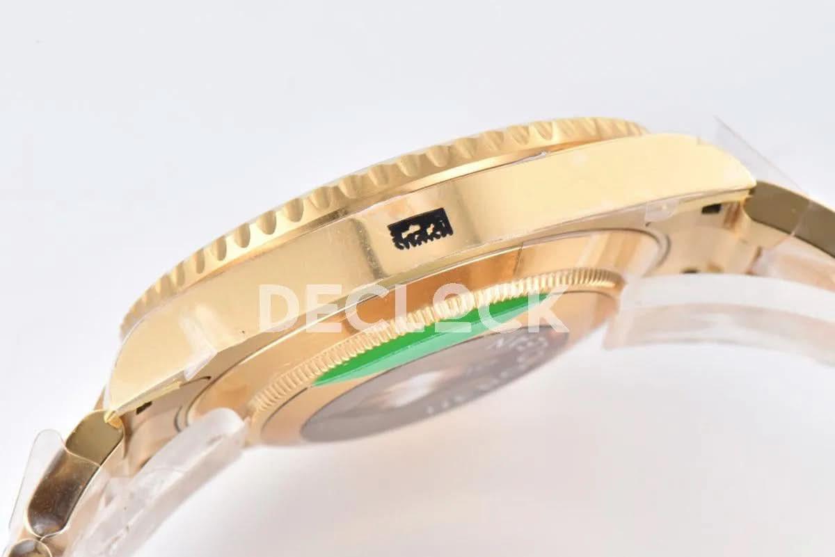 Replica Rolex Submariner 116618LB Blue Ceramic in Gold |  Declock.