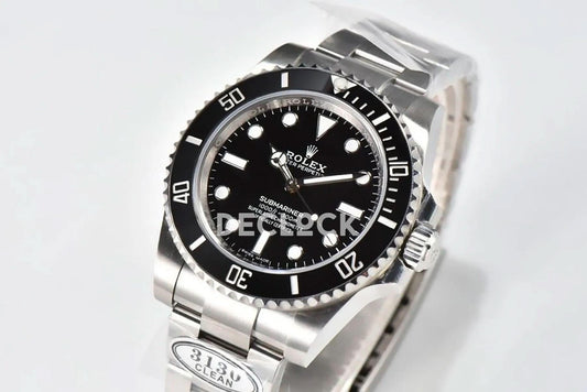 Replica Rolex Submariner 124060 No Date Black Ceramic | Declock.