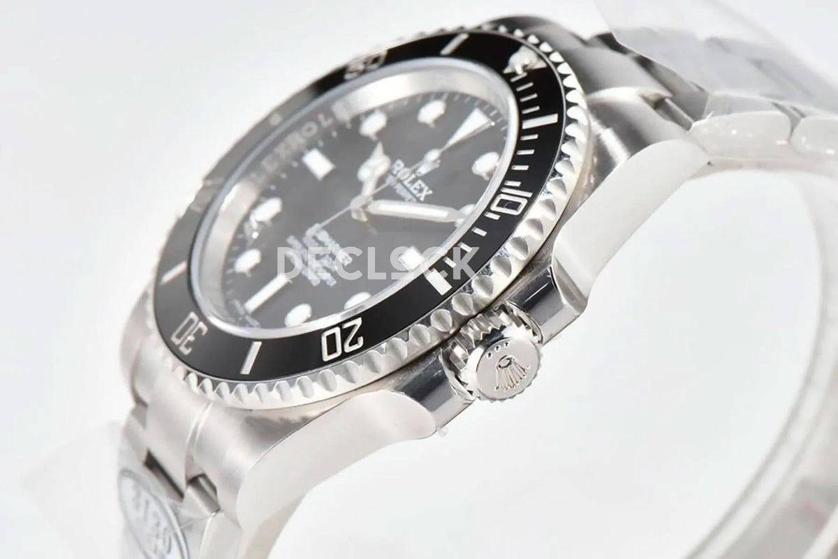 Replica Rolex Submariner 124060 No Date Black Ceramic |  Declock.