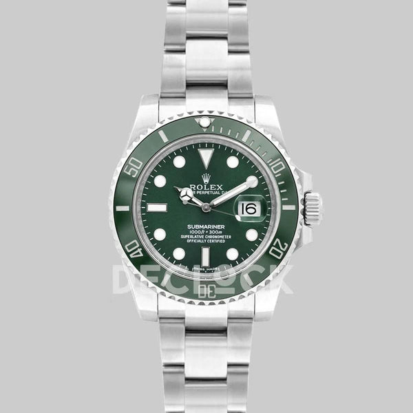 Replica Rolex Submariner 116610LV ‘Hulk’ Green Ceramic |  Declock.
