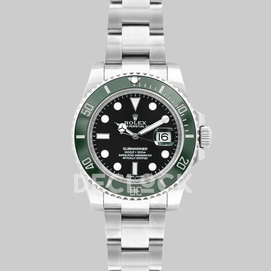 Rolex Submariner 126610LV Starbucks replica watch – μπροστινή όψη 126610LV