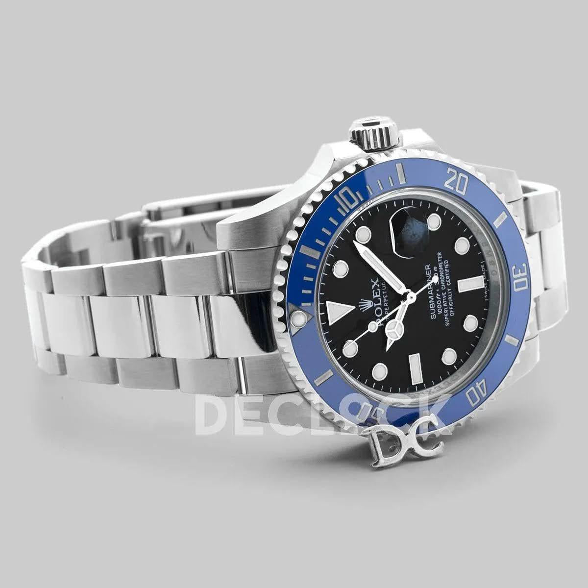 Replica Rolex Submariner 126619LB ‘Smurf’ Blue Ceramic in Black Dial |  Declock.