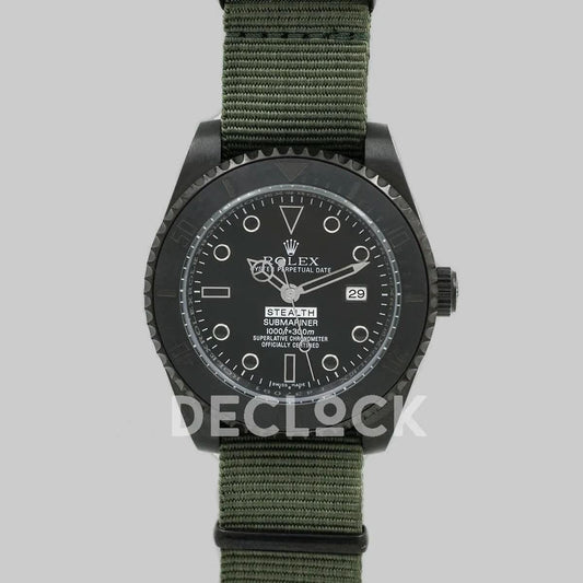 Replica Rolex Submariner Project X Stealth Edition | Declock.