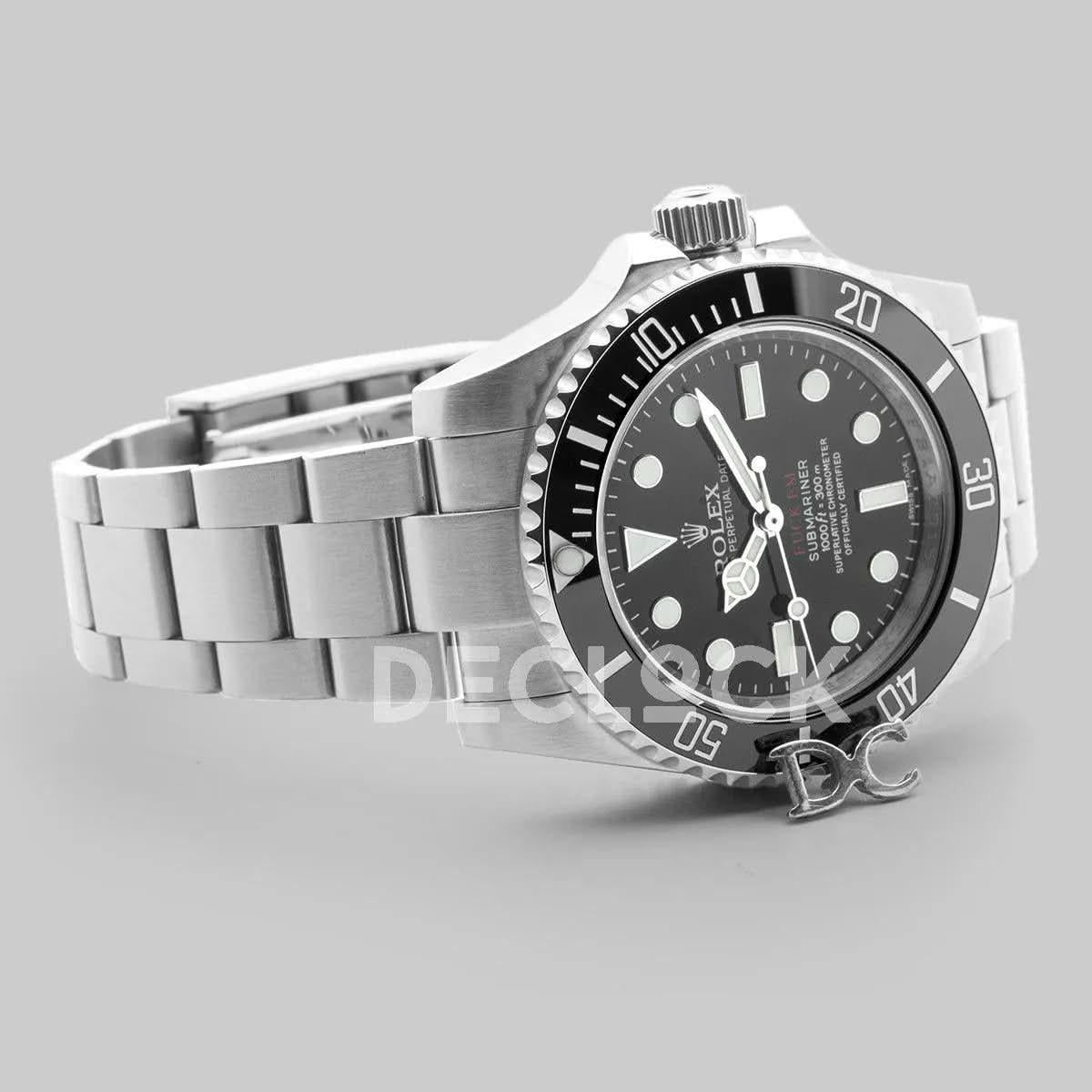 Replica Rolex Supreme x ‘Fuck Em’ 114060 Submariner |  Declock.