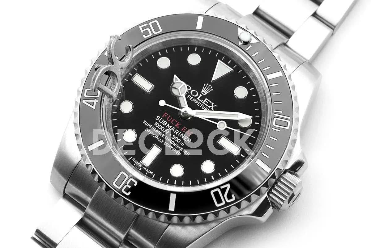 Replica Rolex Supreme x ‘Fuck Em’ 114060 Submariner |  Declock.