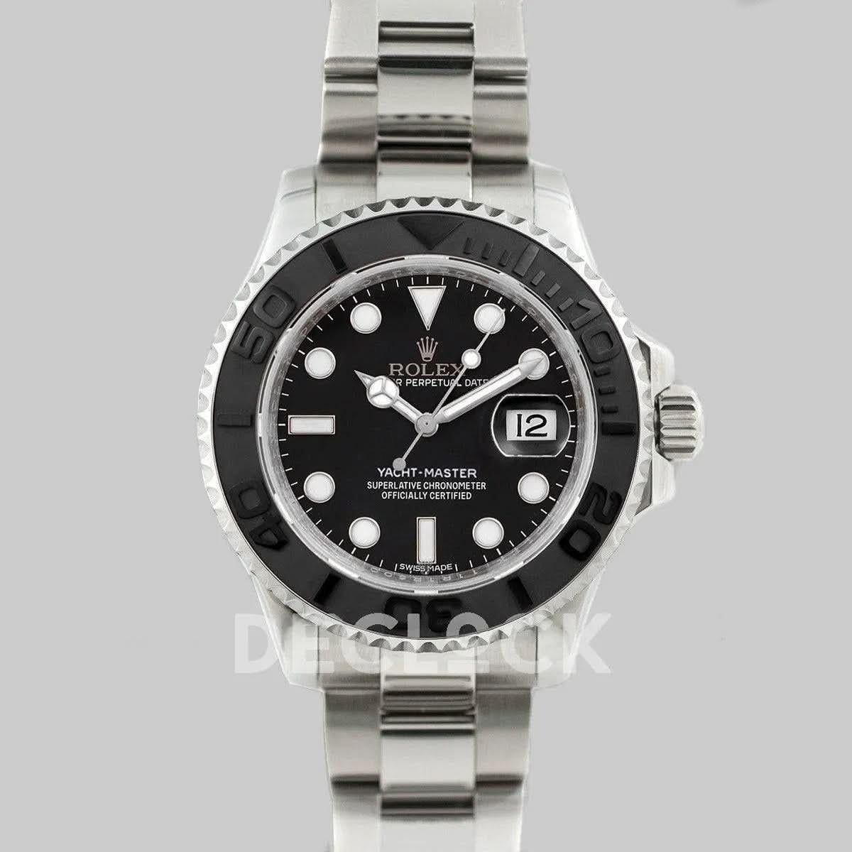 Replica Rolex Yacht Master 116622 Black Dial |  Declock.