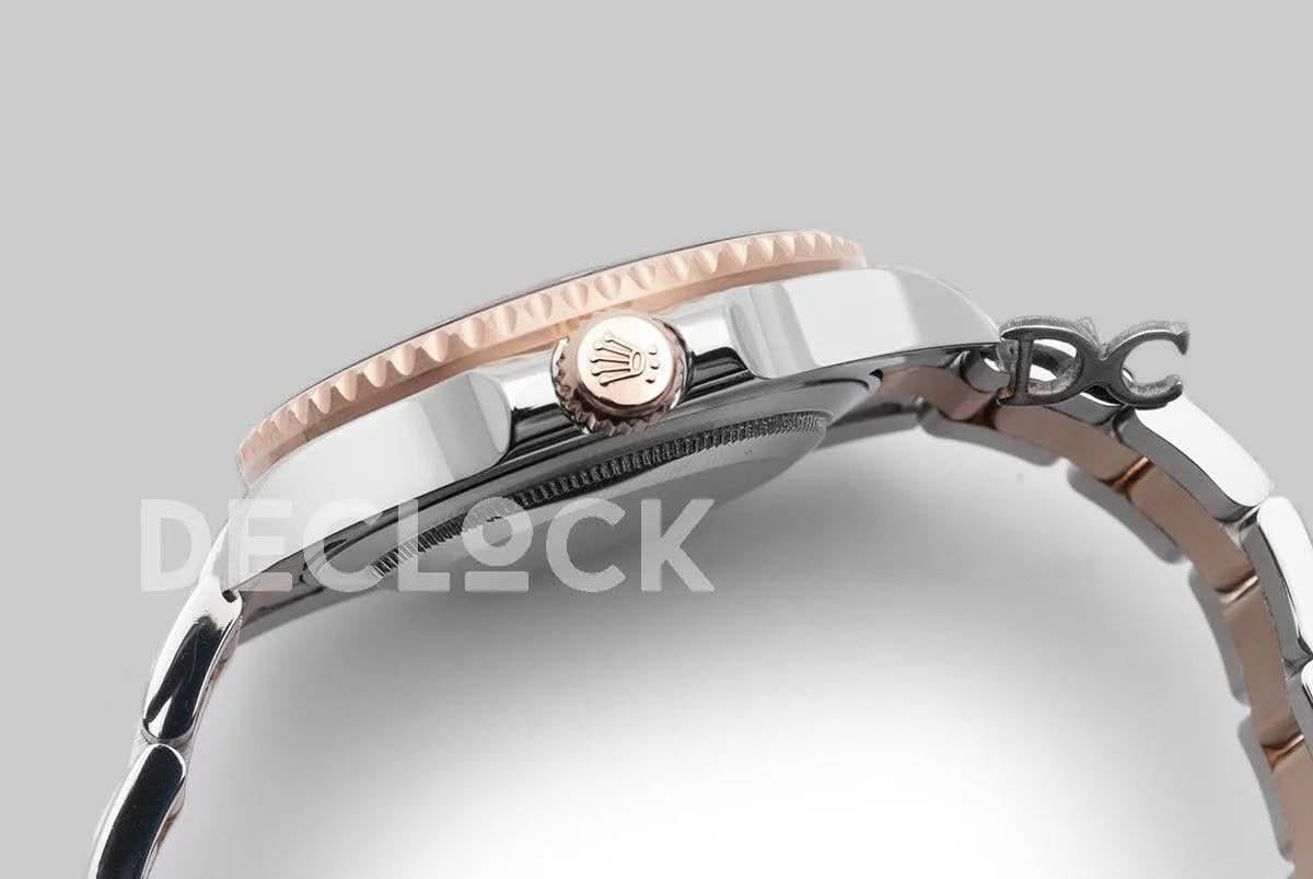 Replica Rolex Yacht Master 116622 Everose Black Dial in Two Tone |  Declock.
