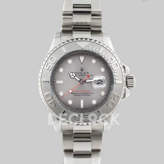 Replica Rolex Yacht Master 116622 Platinum Dial |  Declock.