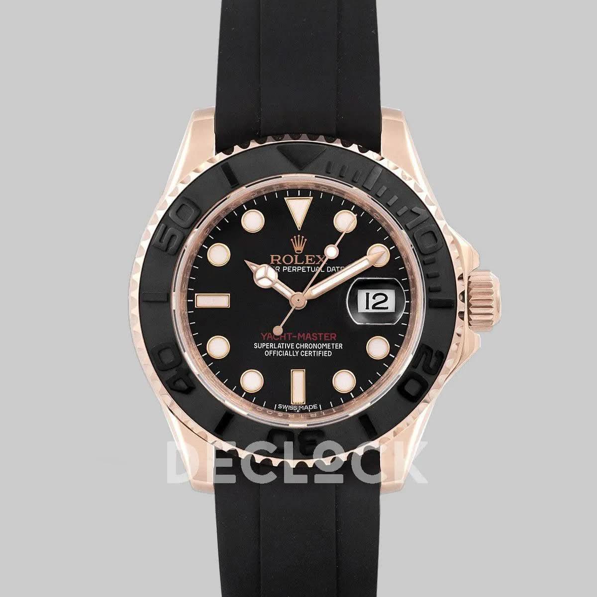 Replica Rolex Yacht-Master 116655 Everose Gold |  Declock.