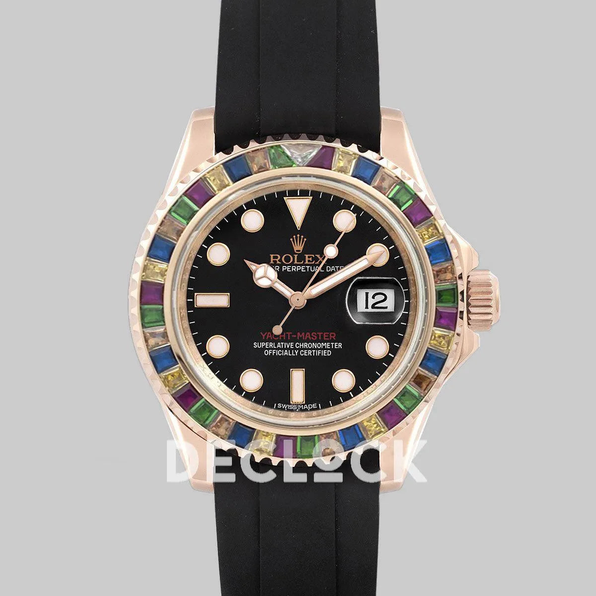 Replica Rolex Yacht-Master 116695 SATS with Gem-Set Bezel