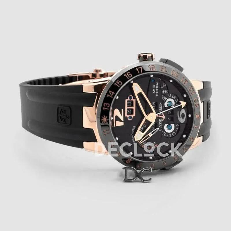 Replica Ulysse Nardin El Toro Black Dial in Rose Gold |  Declock.