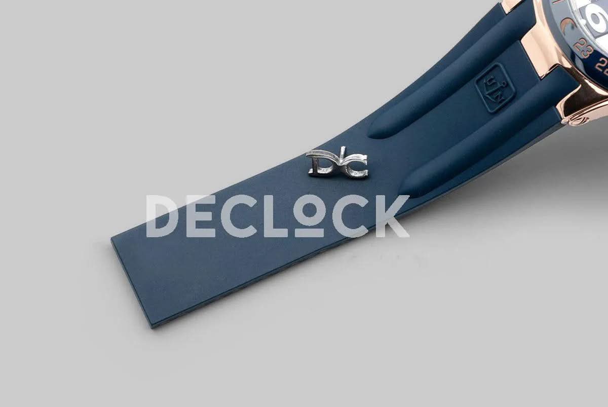 Replica Ulysse Nardin El Toro White Dial in Rose Gold on Blue Rubber
