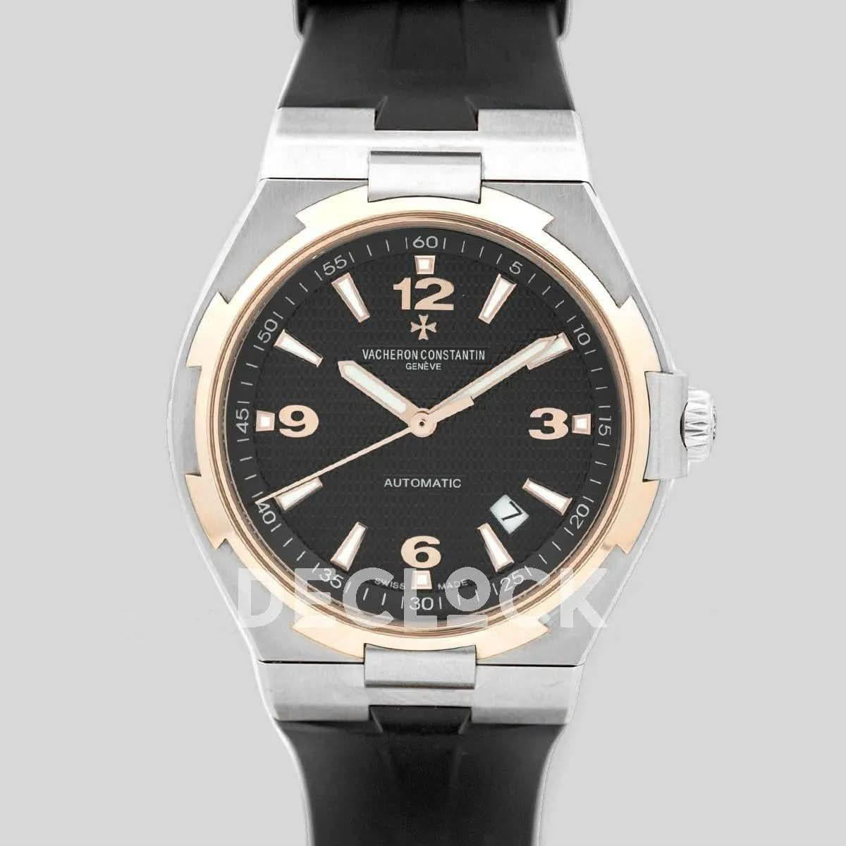Replica Vacheron Constantin Overseas Automatic Black Dial in 2-Toned |  Declock.