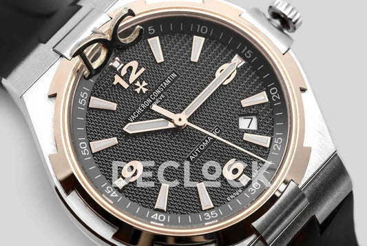 Replica Vacheron Constantin Overseas Automatic Black Dial in 2-Toned | Declock.