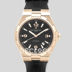 Replica Vacheron Constantin Overseas Automatic Black Dial in Rose Gold