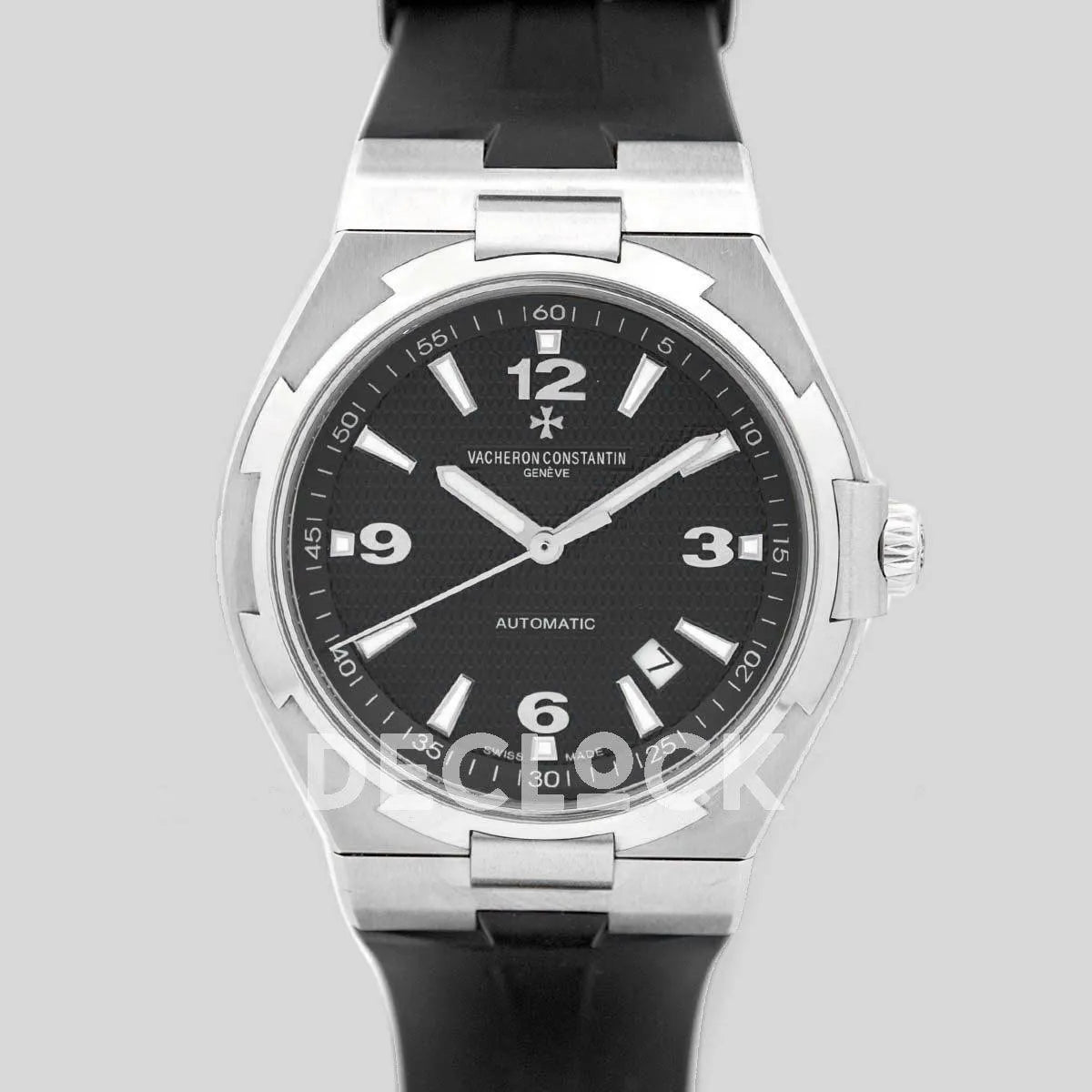 Replica Vacheron Constantin Overseas Automatic Black Dial in Steel