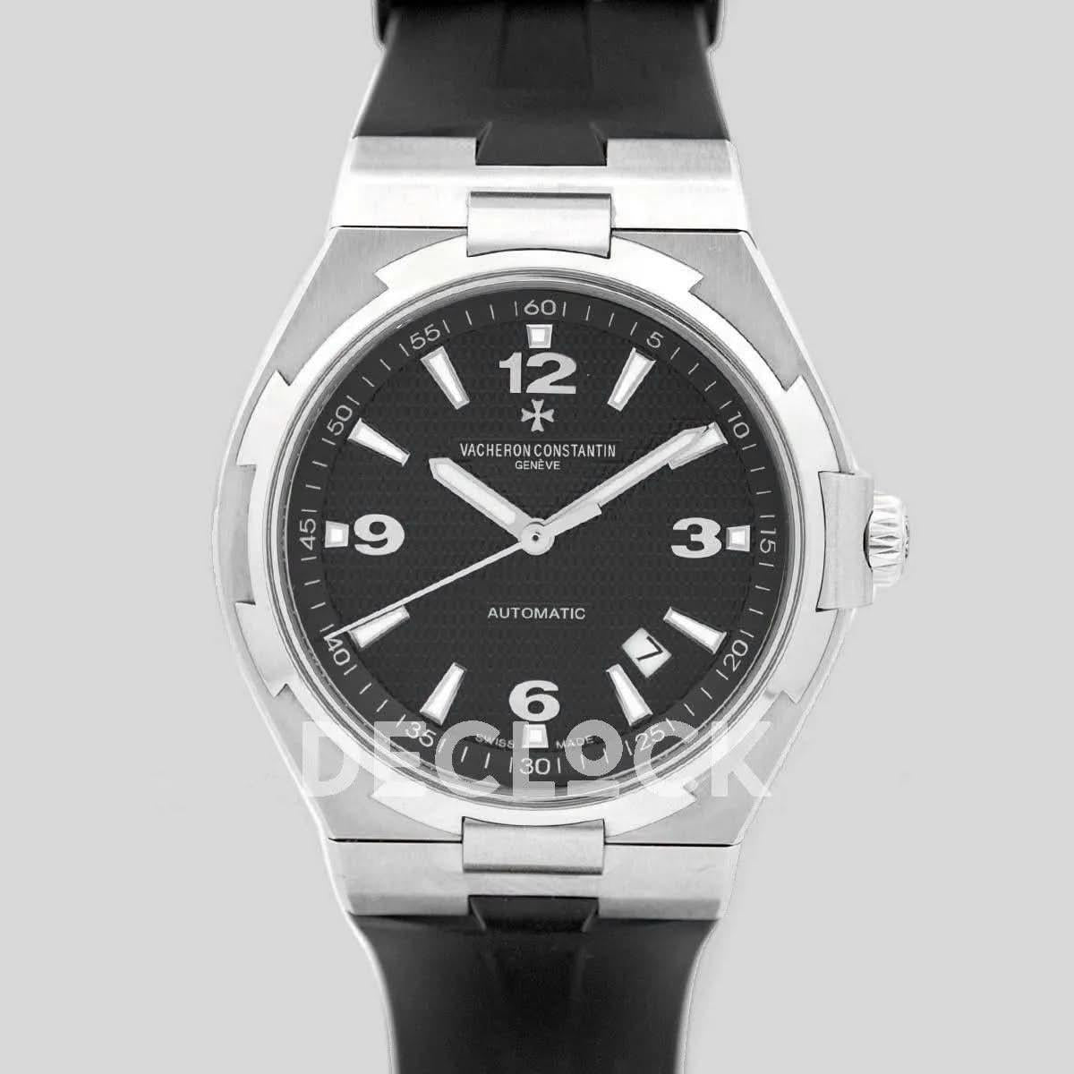 Replica Vacheron Constantin Overseas Automatic Black Dial in Steel |  Declock.