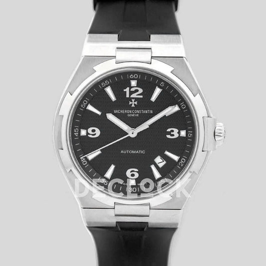 Replica Vacheron Constantin Overseas Automatic Black Dial in Steel | Declock.