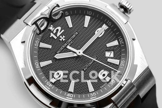 Replica Vacheron Constantin Overseas Automatic Black Dial in Steel | Declock.