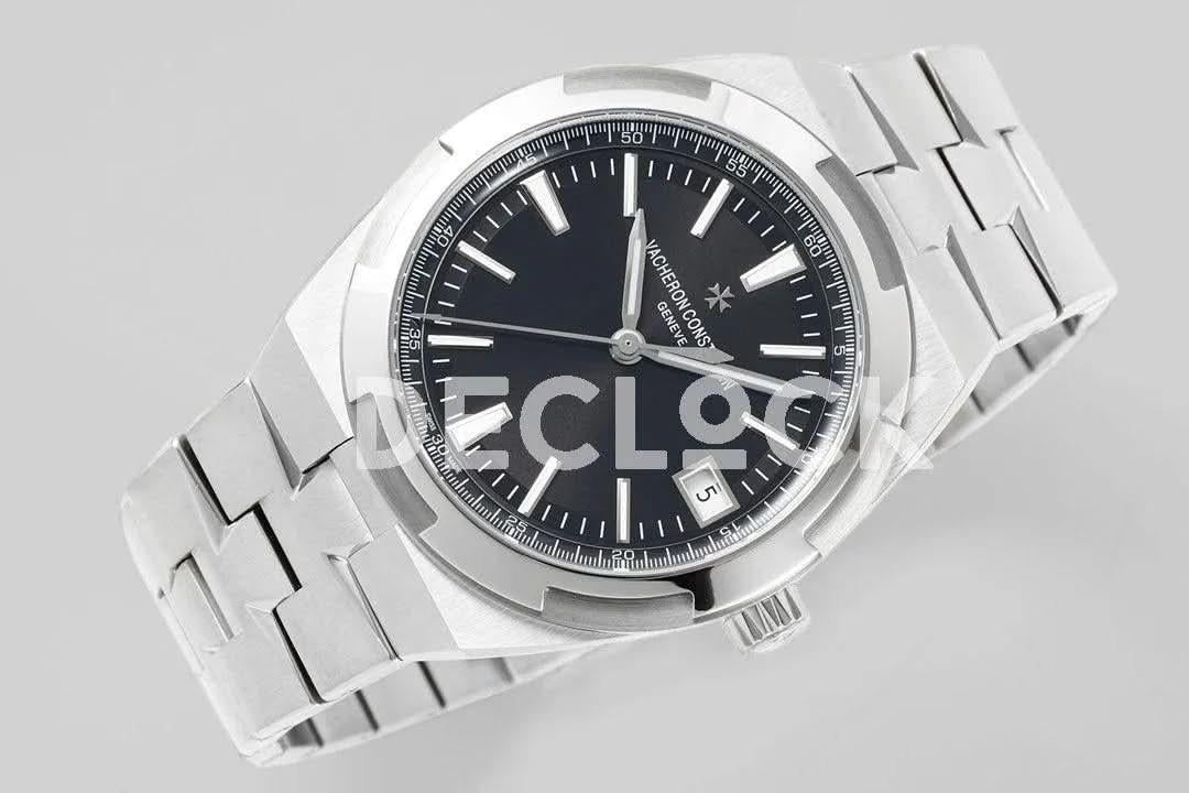 Replica Vacheron Constantin Overseas Black Dial on Steel |  Declock.