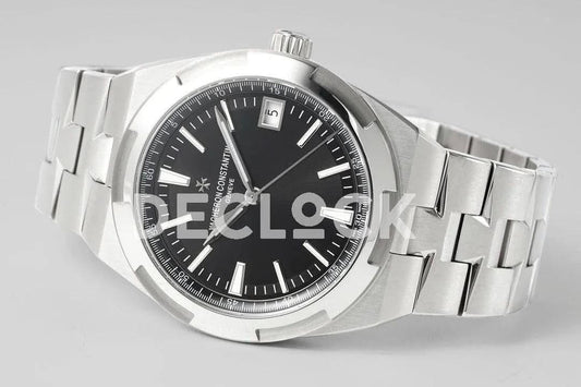 Replica Vacheron Constantin Overseas Black Dial on Steel |  Declock.
