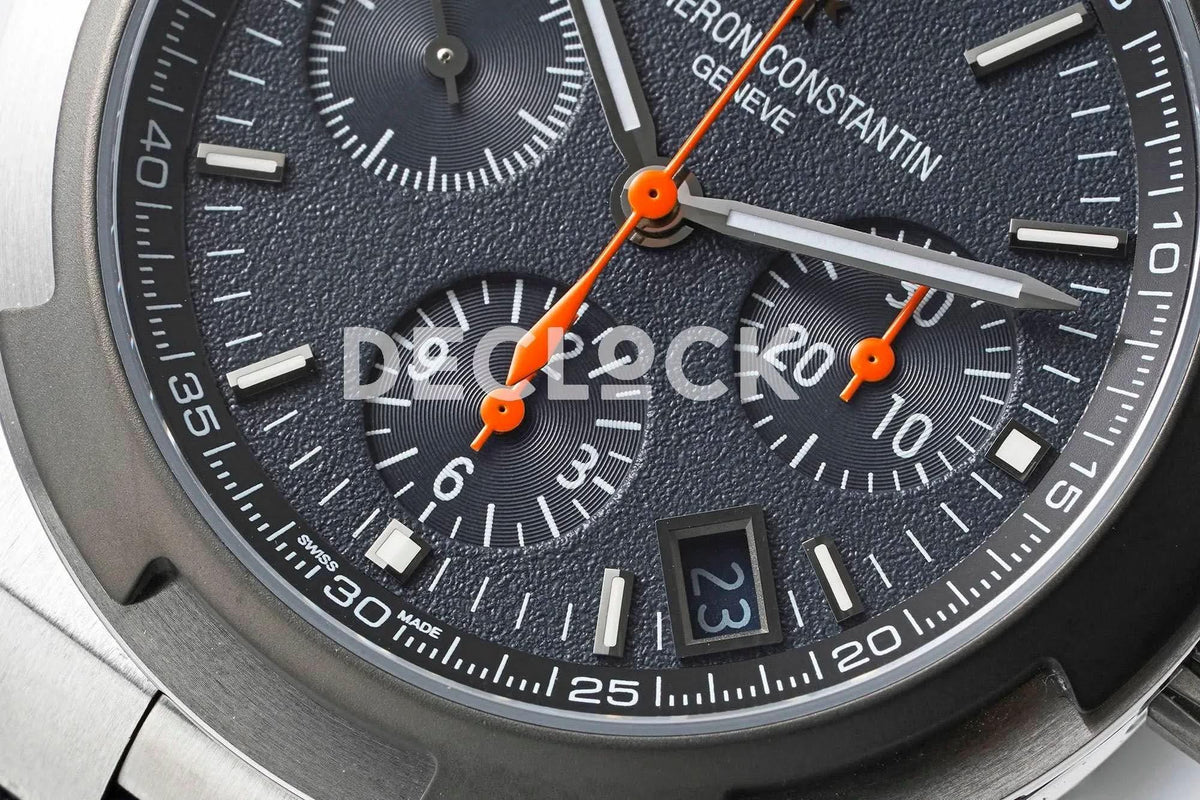 Replica Vacheron Constantin Overseas Chronograph Gray Dial in Nylon Strap |  Declock.