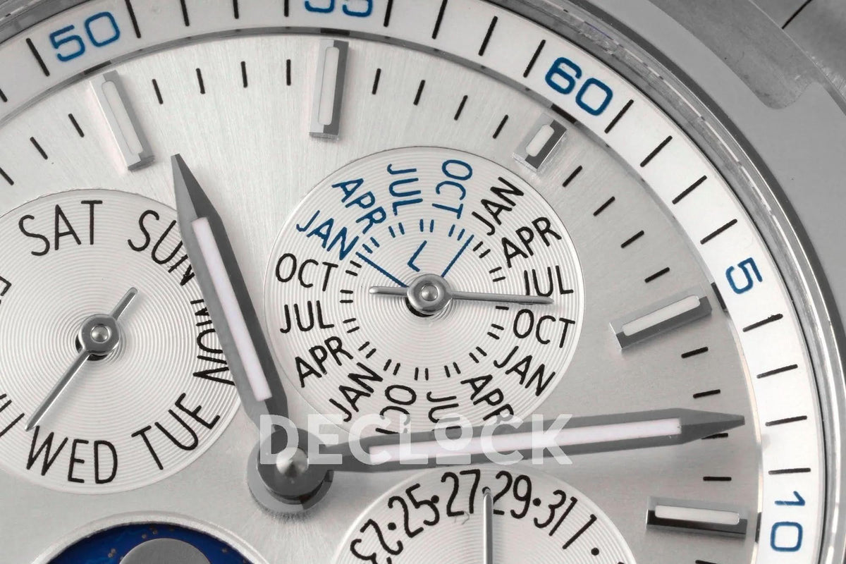 Replica Vacheron Constantin Overseas Perpetual Calendar Steel on Silver Dial |  Declock.