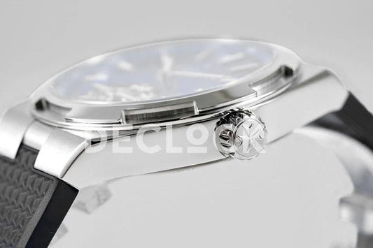Replica Vacheron Constantin Overseas Tourbillion Black Dial in Steel on Black Rubber | Declock.