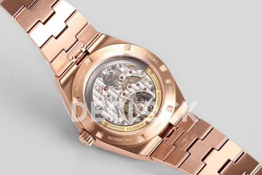 Replica Vacheron Constantin Overseas Tourbillion Blue Dial in Rose Gold | Declock.