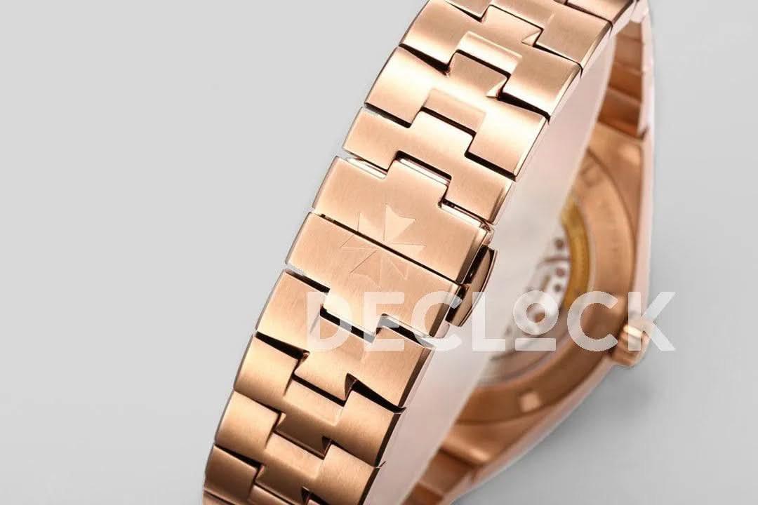 Replica Vacheron Constantin Overseas Tourbillion Blue Dial in Rose Gold |  Declock.