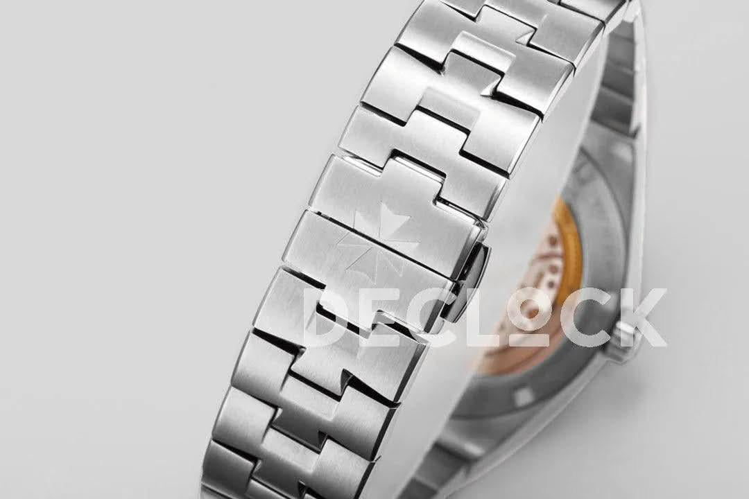 Replica Vacheron Constantin Overseas Tourbillion Blue Dial in Steel |  Declock.