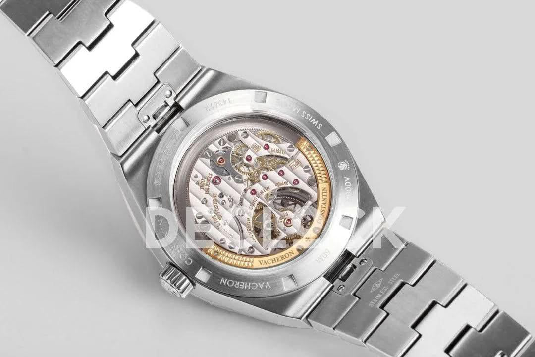 Replica Vacheron Constantin Overseas Tourbillion Blue Dial in Steel |  Declock.
