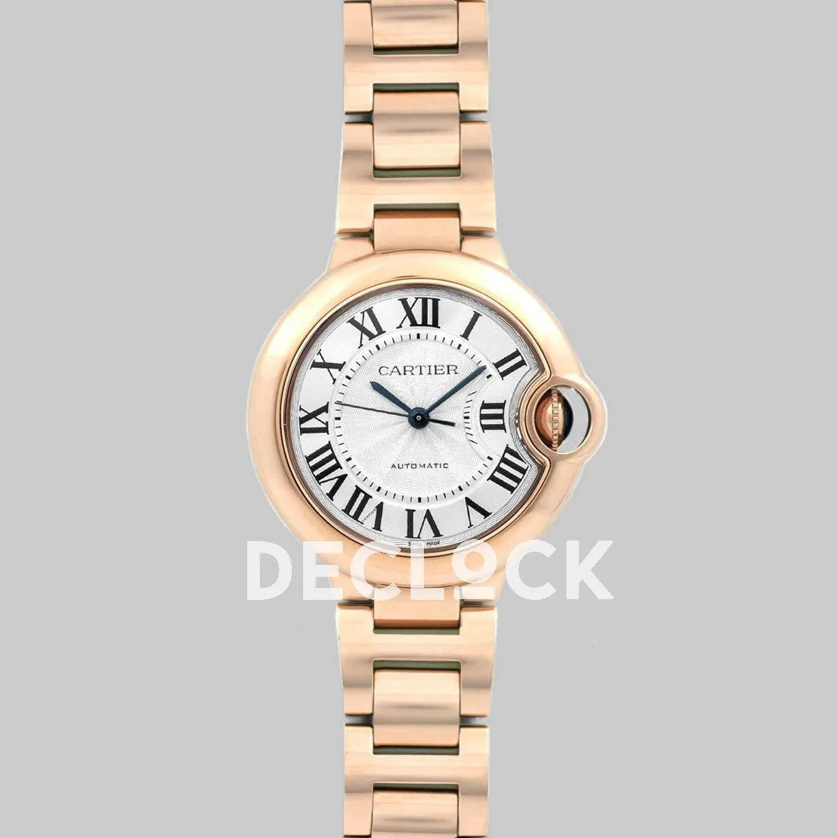 Replica Cartier Ballon Bleu De Cartier 36mm White Dial in Pink Gold