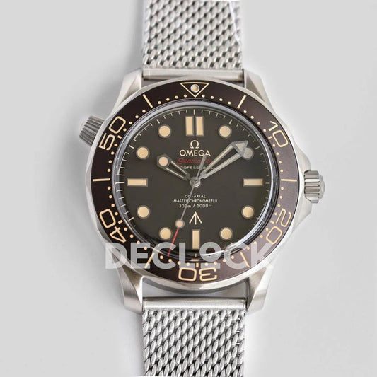 Replica Omega Seamaster 300 “No Time to Die” on SS Mesh Bracelet