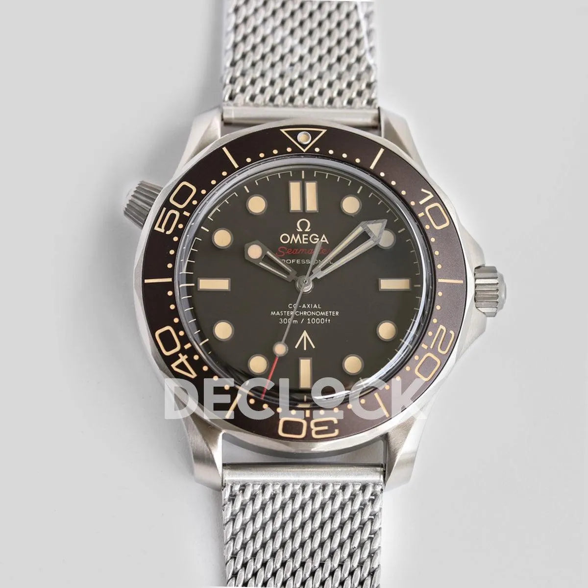 Replica Omega Seamaster 300 “No Time to Die” on SS Mesh Bracelet