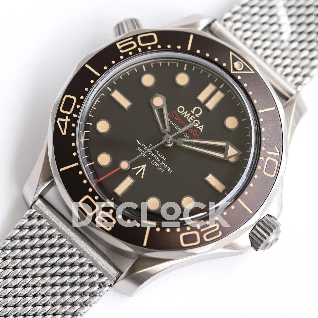 Replica Omega Seamaster 300 “No Time to Die” on SS Mesh Bracelet