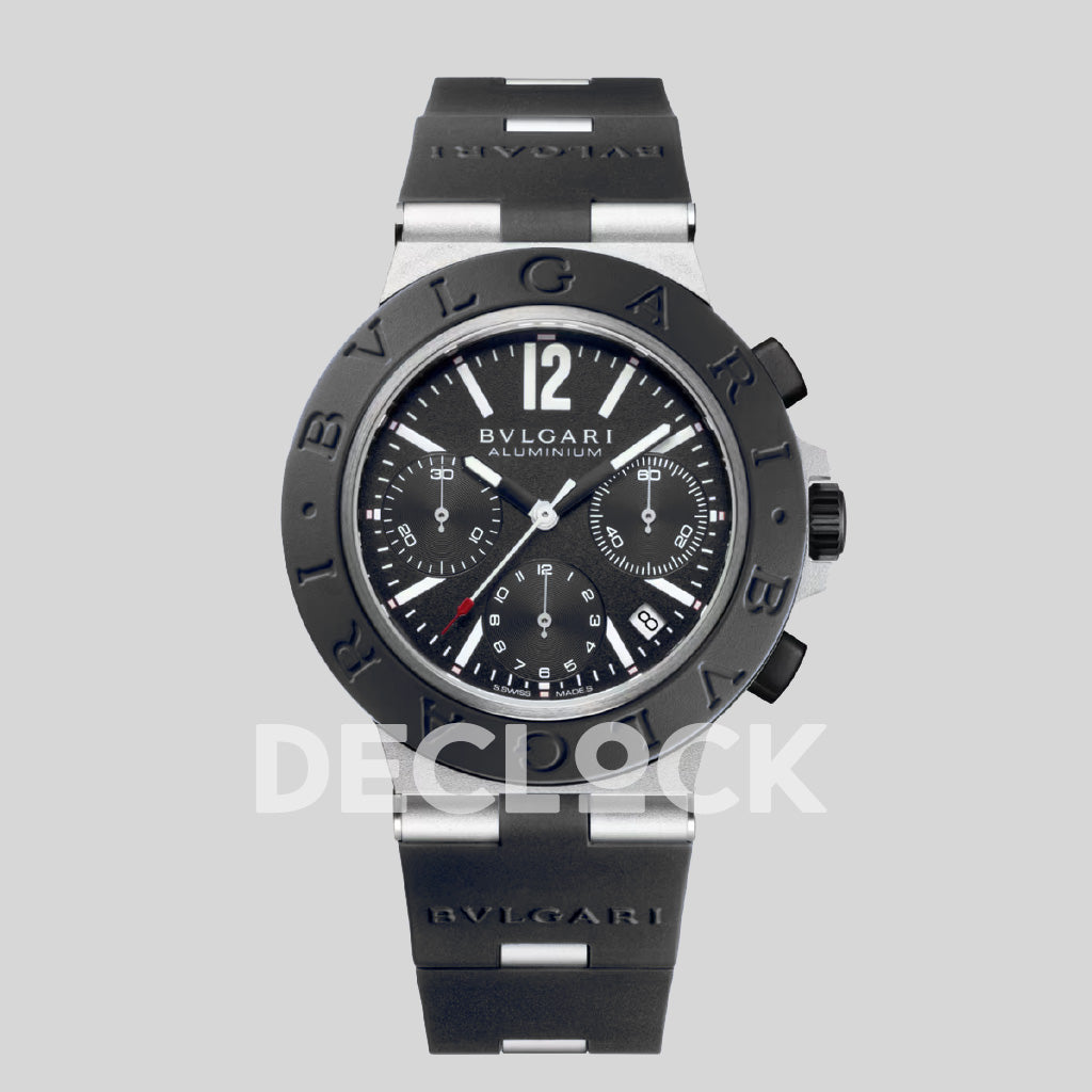Bvlgari Aluminium Chronograph 104234 Black Dial Replica Watch