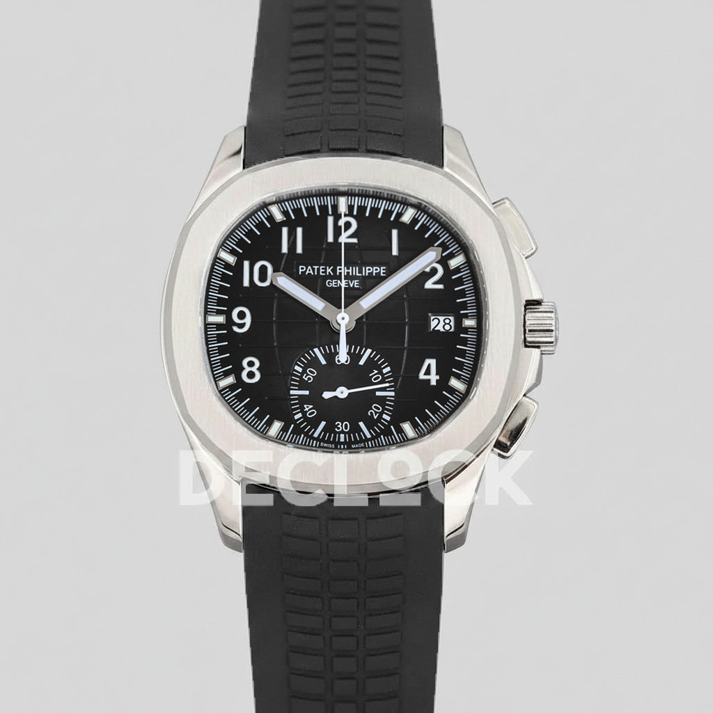 Patek Philippe Aquanaut 5968G-010 Black Dial Steel Replica Watch
