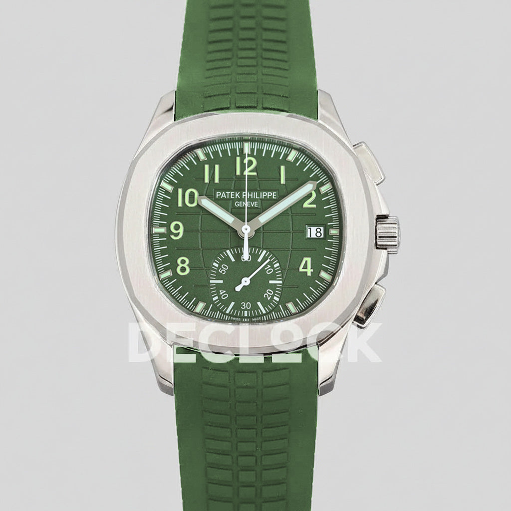 Patek Philippe Aquanaut 5968G-010 Green Dial Steel Replica Watch