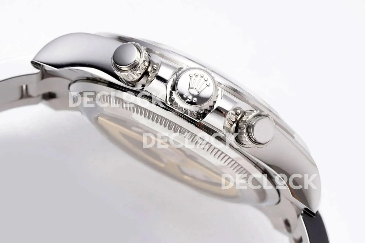 Replica Declock Daytona 126529 on SS Bracelet Black Dial |  Declock.