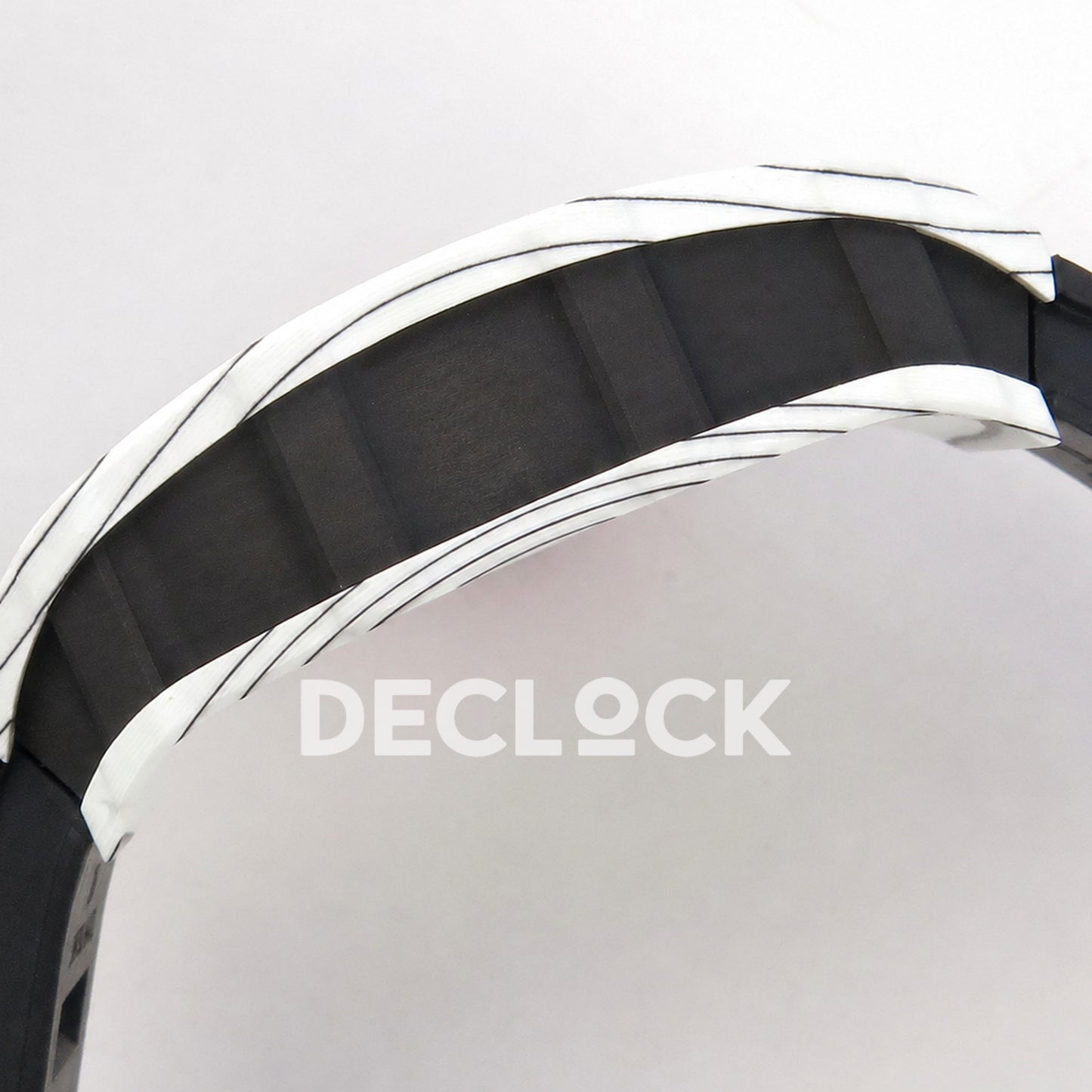 Richard Mille  RM035-01 White NTPT Skeleton Dial on Black Rubber Strap RMAL3 Super Clone Free Sprung